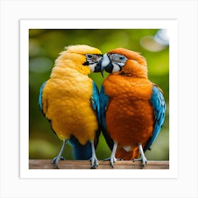 Parrots 1 Art Print