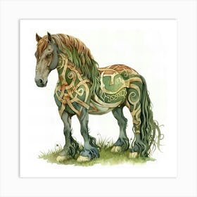 Celtic War Horse Art Print