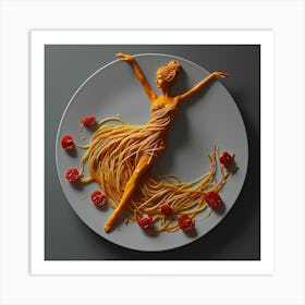 Spaghetti Dancer Art Print