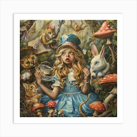 Mystic Curiosity: A Timeless Adventure in Wonderland Series Art Print