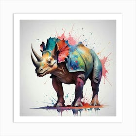 Triceratops Art Print