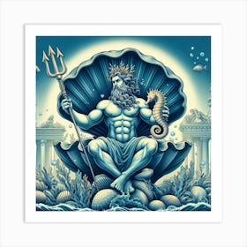 God Of The Sea 1 Art Print