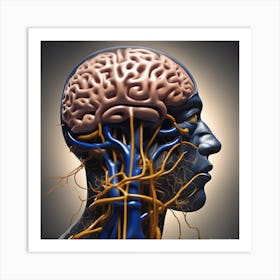 Brain And Nerves 4 Art Print