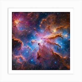 649170 Radiant Nebula, Star Clusters And Gas Clouds Shini Xl 1024 V1 0 Art Print