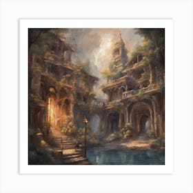 Fantasy City 6 Art Print