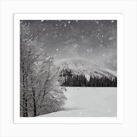 Beautiful Winter Landscape Art Print