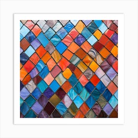 Mosaic Tile Background 3 Art Print