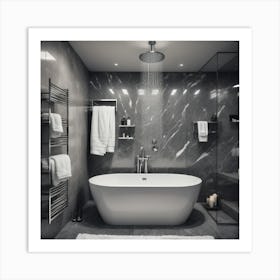 Modern Bathroom art 2 Art Print