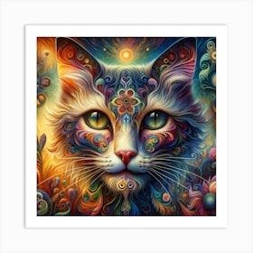 Cat Painting Art Print