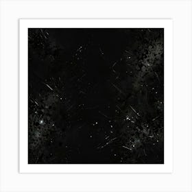 Black Space Background Art Print