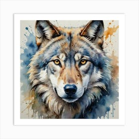 Wolf Painting Art Print