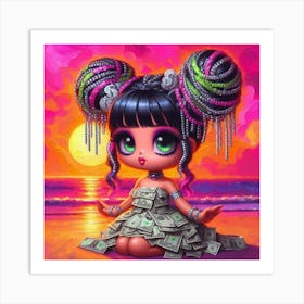 Money Girl 9 Art Print