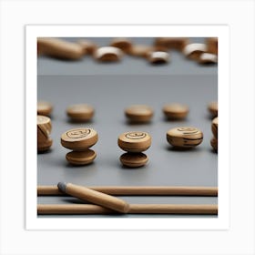 Wooden Jigsaw Puzzle Art Print