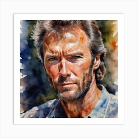 Clint Eastwood 2 Art Print