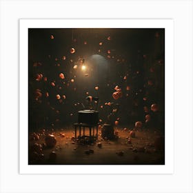 Room Full Of Oranges Art Print