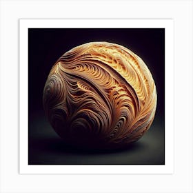 Swirled Sphere Art Print