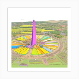 Tower Of Flowers Art Print