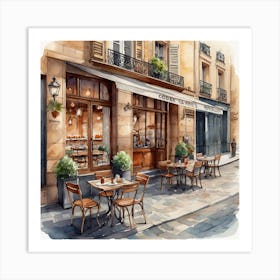 Paris Cafe 3 Art Print