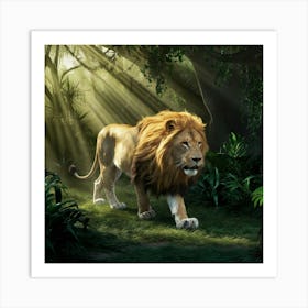 Lionjungle2 Art Print