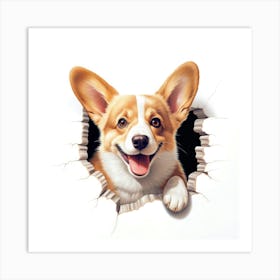 Corgi Art Print