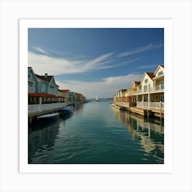 Marina - Marina Stock Videos & Royalty-Free Footage Art Print