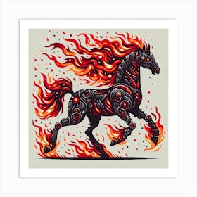 Fantasy horse 1 Art Print