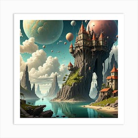 Fantasy Castle 14 Art Print