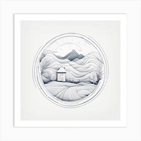 House In The Mountains Art Print