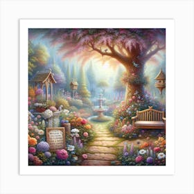 Garden In Bloom 2 Art Print