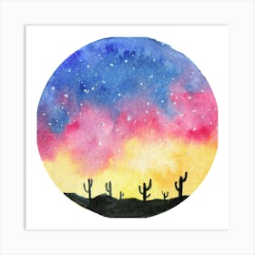 Cactus Painting Art Print