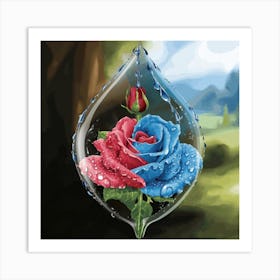 The Realistic And Real Picture Of Beautiful Rose 8 Art Print