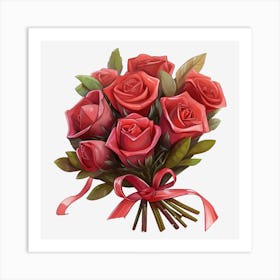 Bouquet Of Roses 3 Art Print