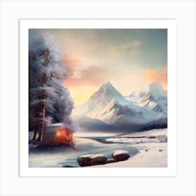 Winter Landscape Art Print