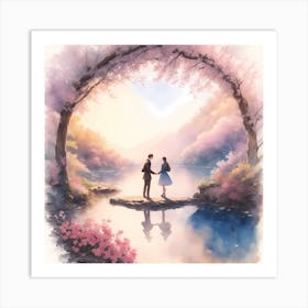 Romantic View Art Print