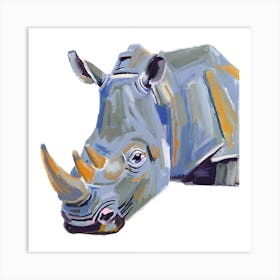 White Rhinoceros 04 Art Print