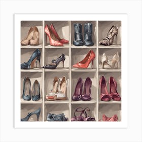 Shoe Rack Art Print