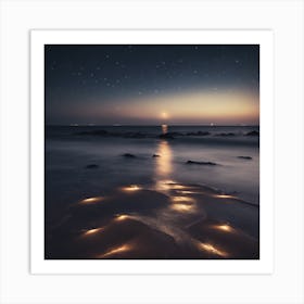 Sand At Night Art Print