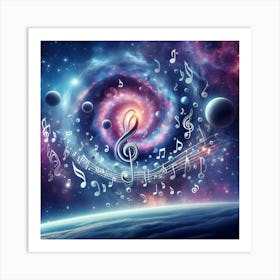 Music Of The Spheres Upscayl Art Print