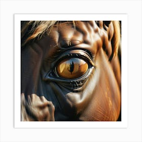 Eye Of A Horse 13 Art Print