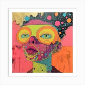 'The Girl With Glasses' Art Print