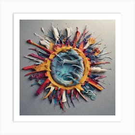 Sun top art work Art Print