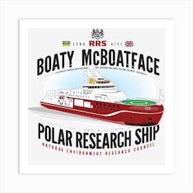 Boaty Mcboatface Art Print