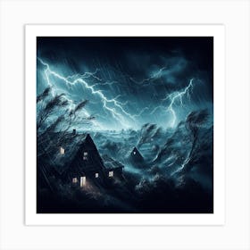 Stormy Night Art Print