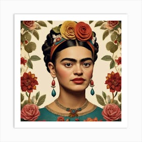 Default Default Vintage Frida Kahlo For Defferent Seasons Aest 2 (1) Art Print