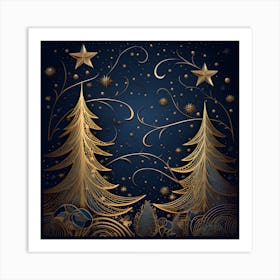 Elegant Christmas Design Series017 Art Print