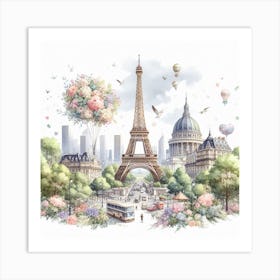 Eiffel Tower Art Print