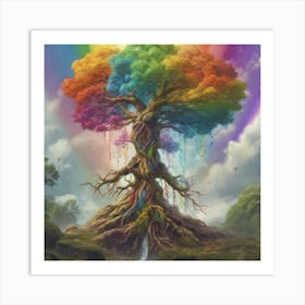 Rainbow Soul Tree Art Print 1 Art Print