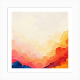 Abstract Watercolor Background Art Print