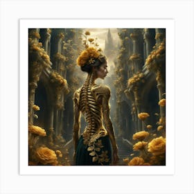 backbone of a Woman Art Print