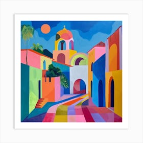 Abstract Travel Collection Granada Nicaragua 3 Art Print